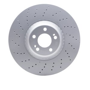 Mercedes-Benz S450 Brake Rotor (1) - Front - R1 Concepts - GeoSPEC Coated Rotor - Drilled - `14-`21